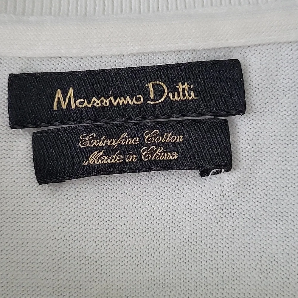 Massimo Dutti Short Sleeve Knit Sweater - Picture 4 of 7